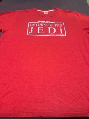 Star Wars Red 'Return of the Jedi' Box Logo Tee - Men's Short Sleeve
